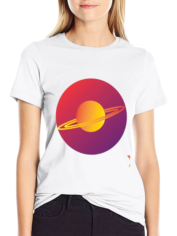 Saturn Graphic Tee - Modern Space Design