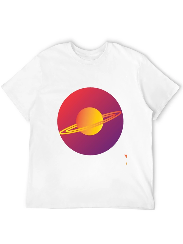 Saturn Graphic Tee - Modern Space Design