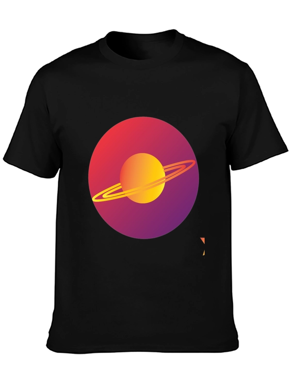 Saturn Graphic Tee - Modern Space Design