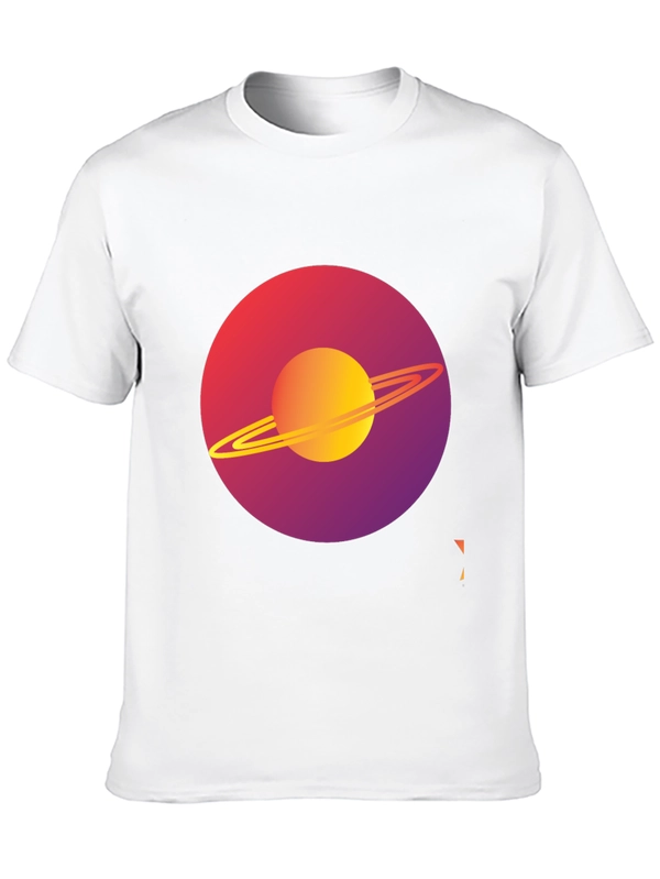 Saturn Graphic Tee - Modern Space Design