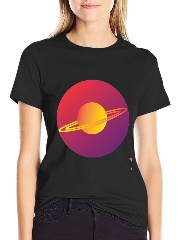 Saturn Graphic Tee - Modern Space Design