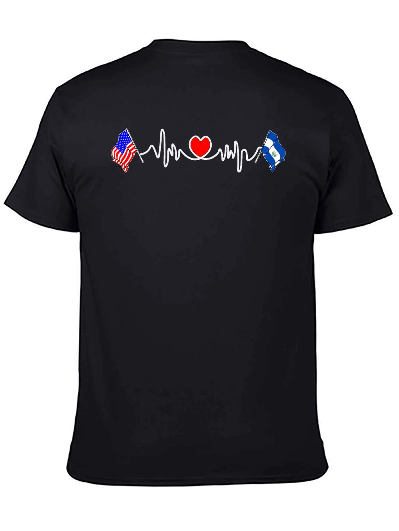 USA El Salvador Heartbeat T-Shirt