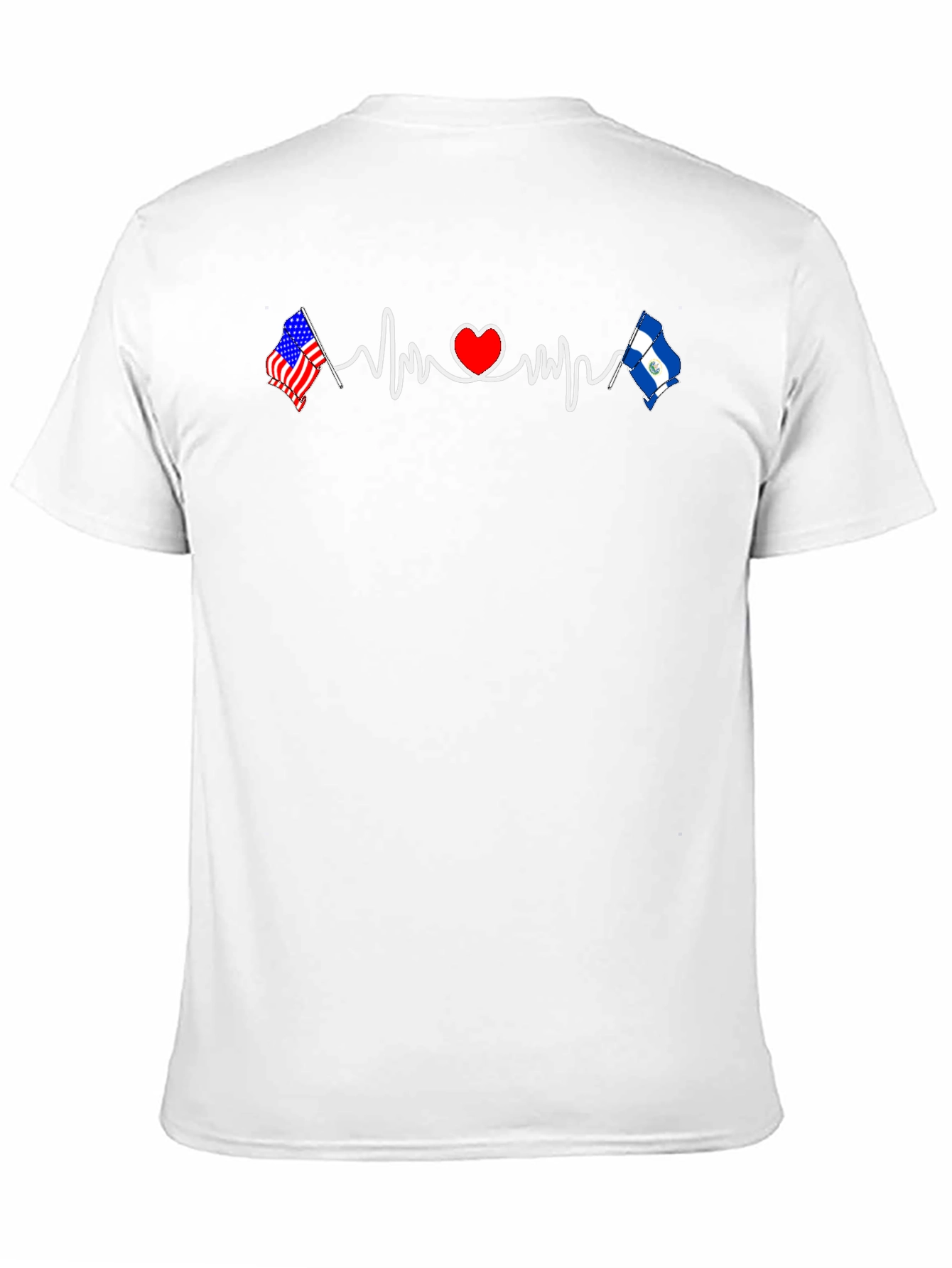 USA El Salvador Heartbeat T-Shirt