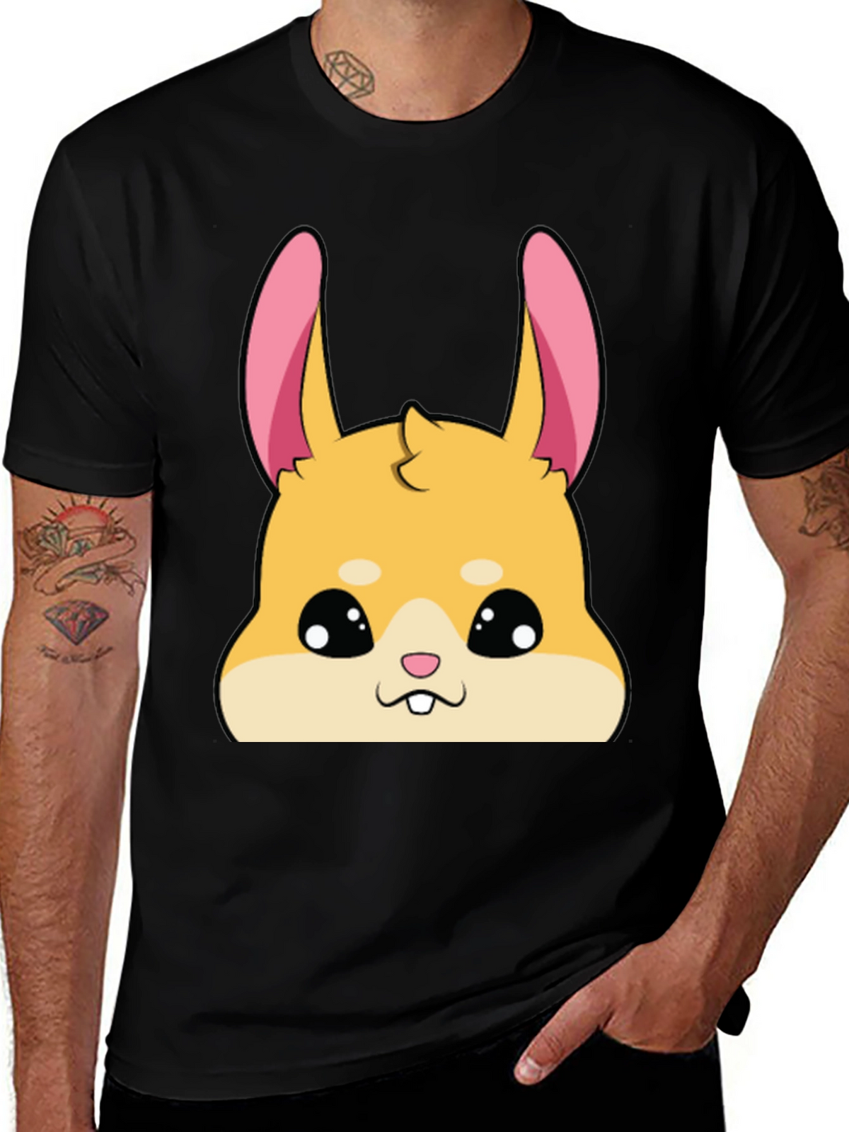 Cute Hamster Graphic Tee - Soft Cotton Blend