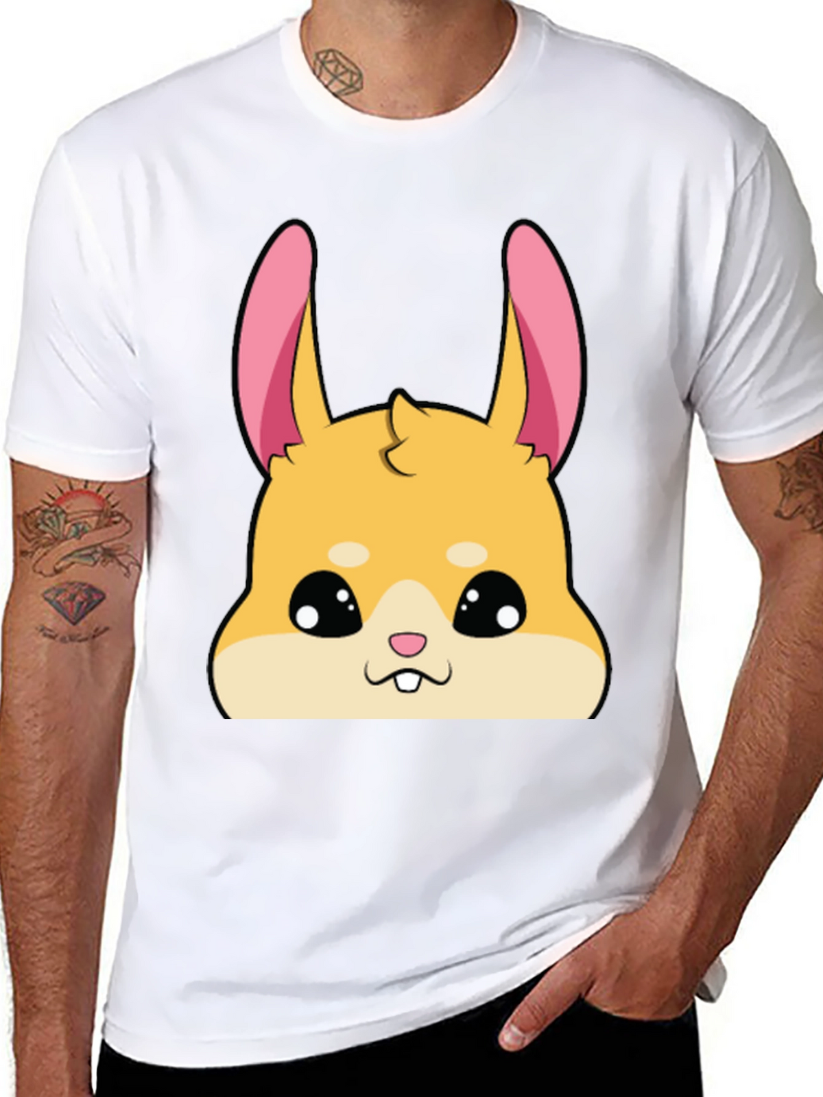 Cute Hamster Graphic Tee - Soft Cotton Blend