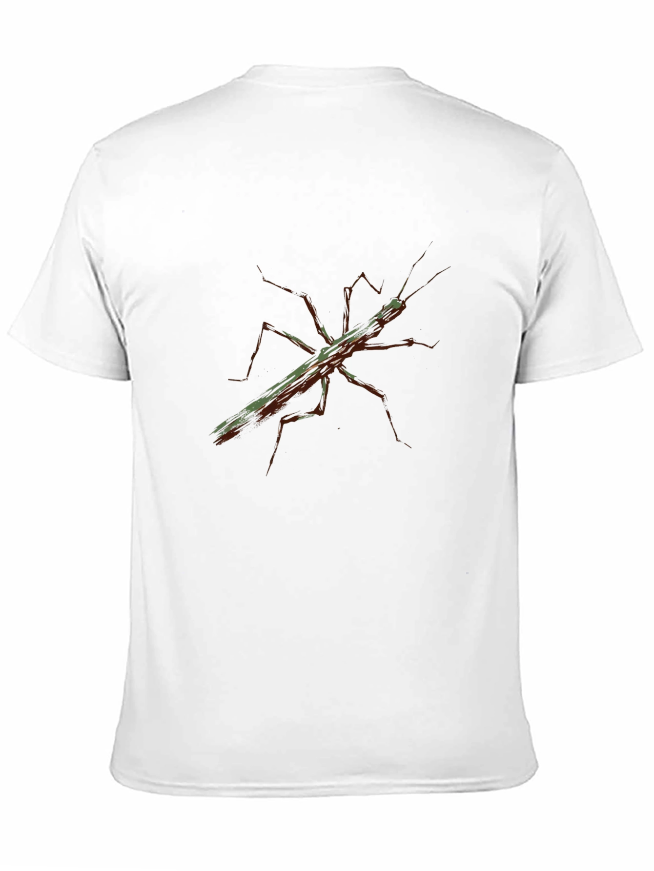 Stick Bug Graphic Tee - Nature Insect Black T-Shirt