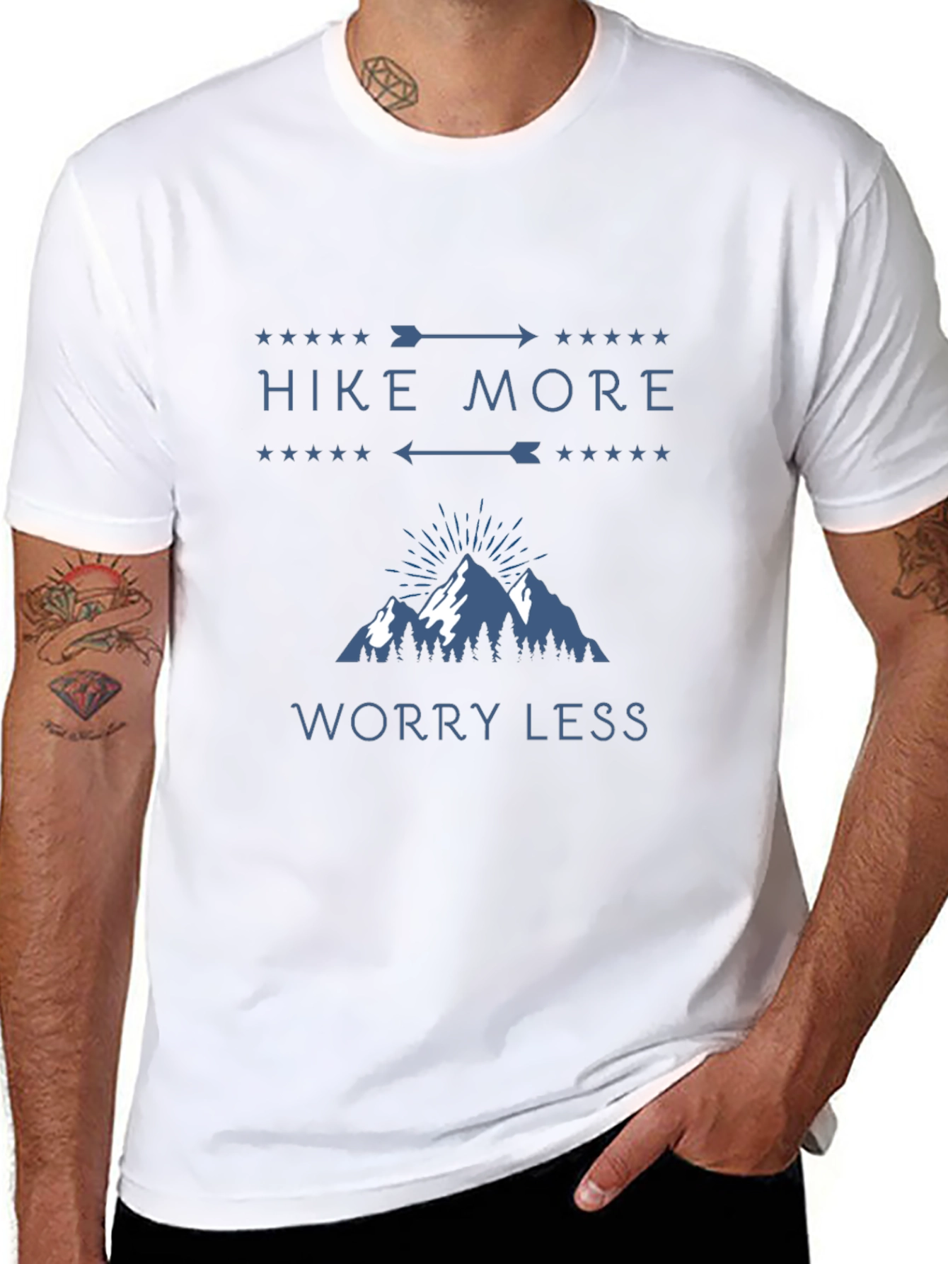 Hike More Worry Less Graphic Tee