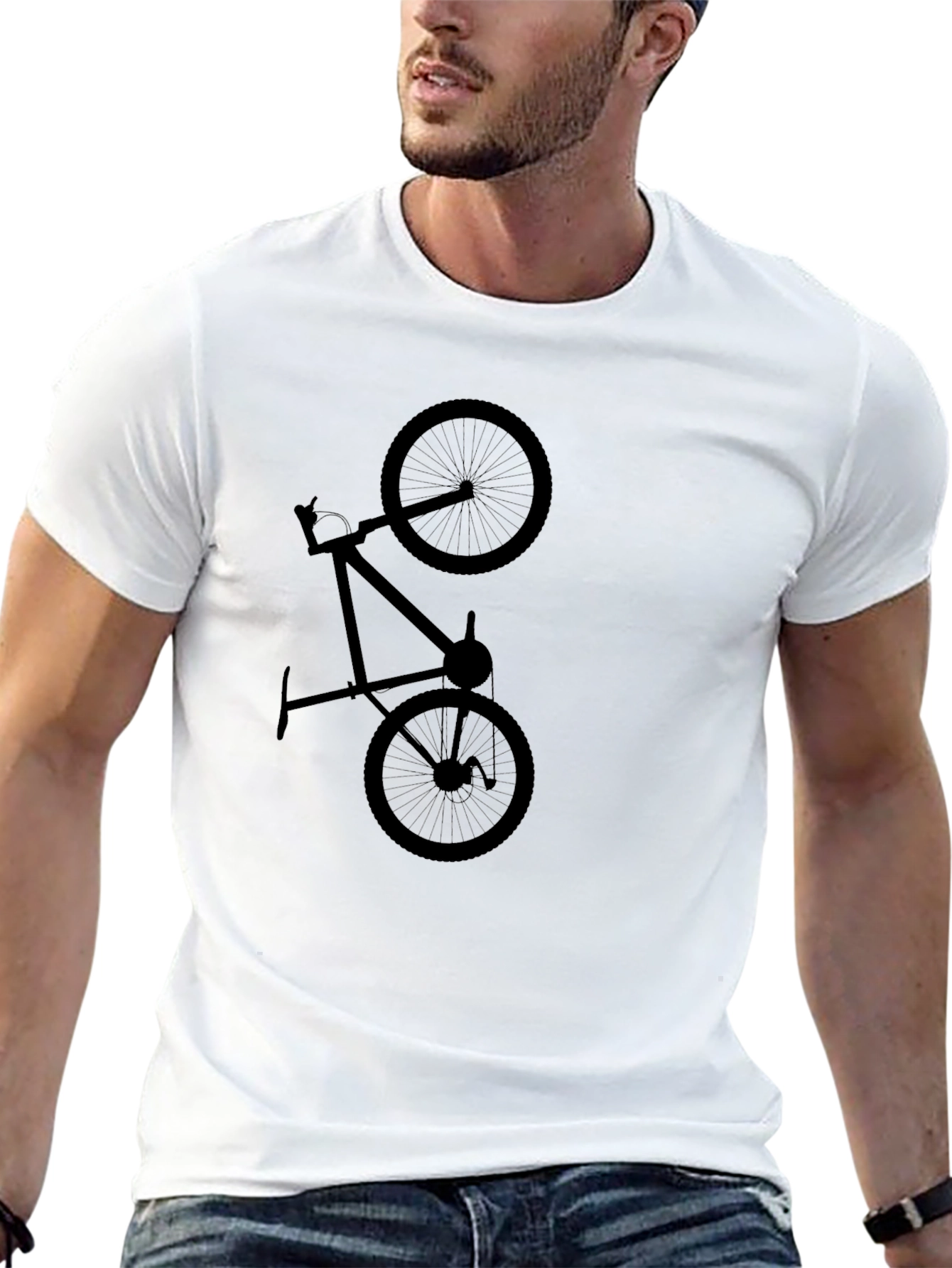 Cool Bike Graphic Black T-Shirt