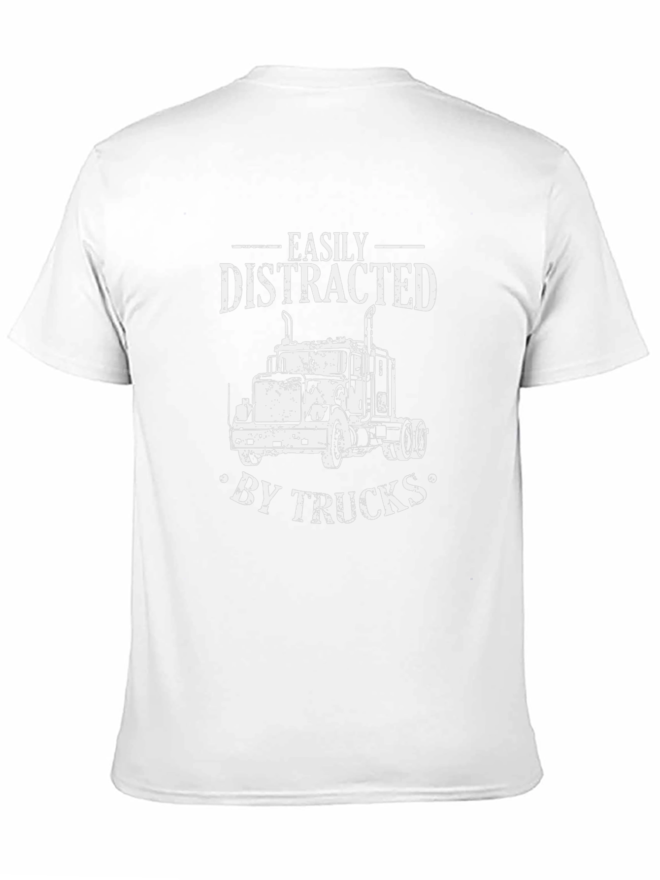 Easily Distracted by Trucks Black T-Shirt