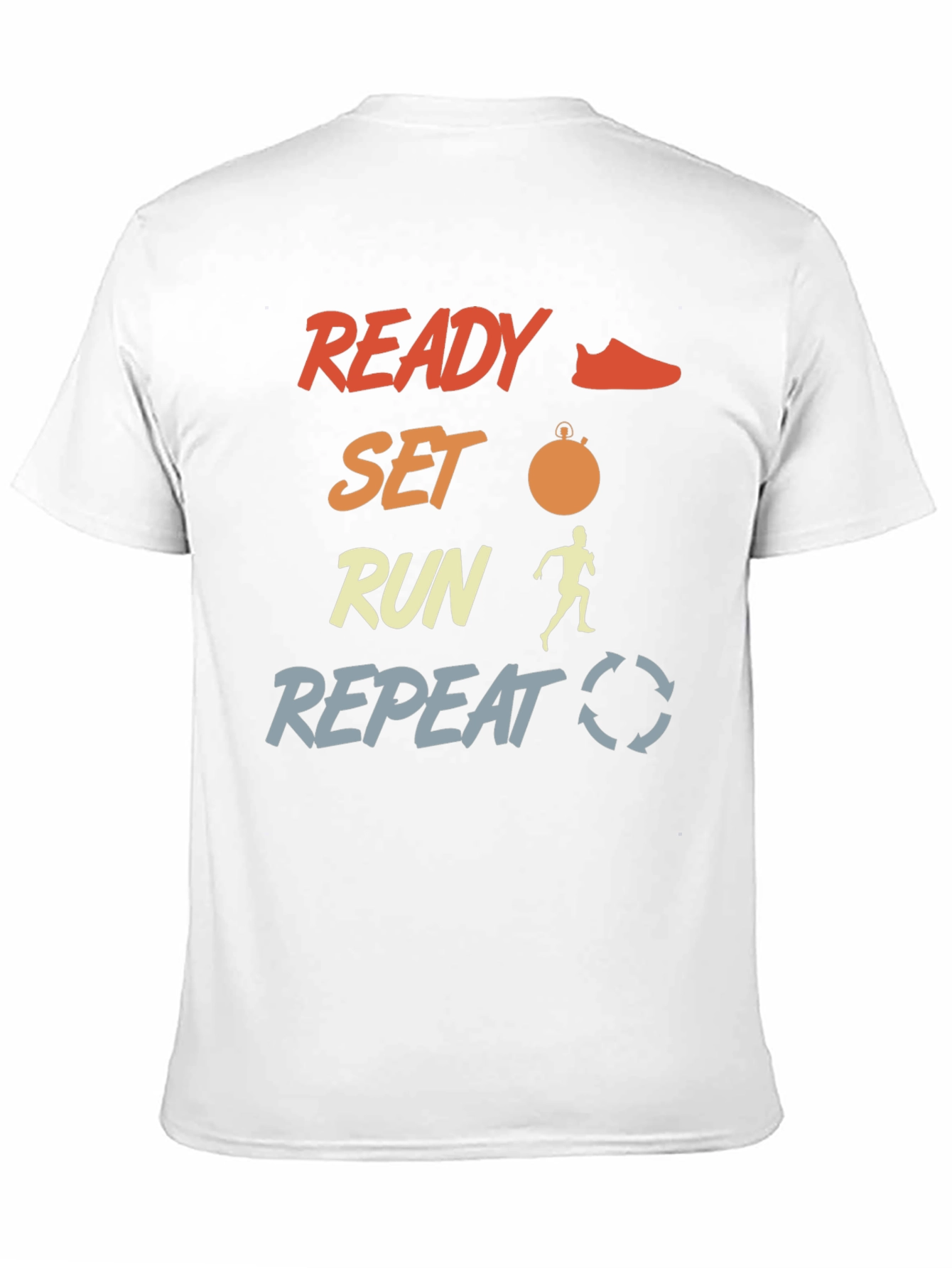 Ready Set Run Mens Graphic Tee