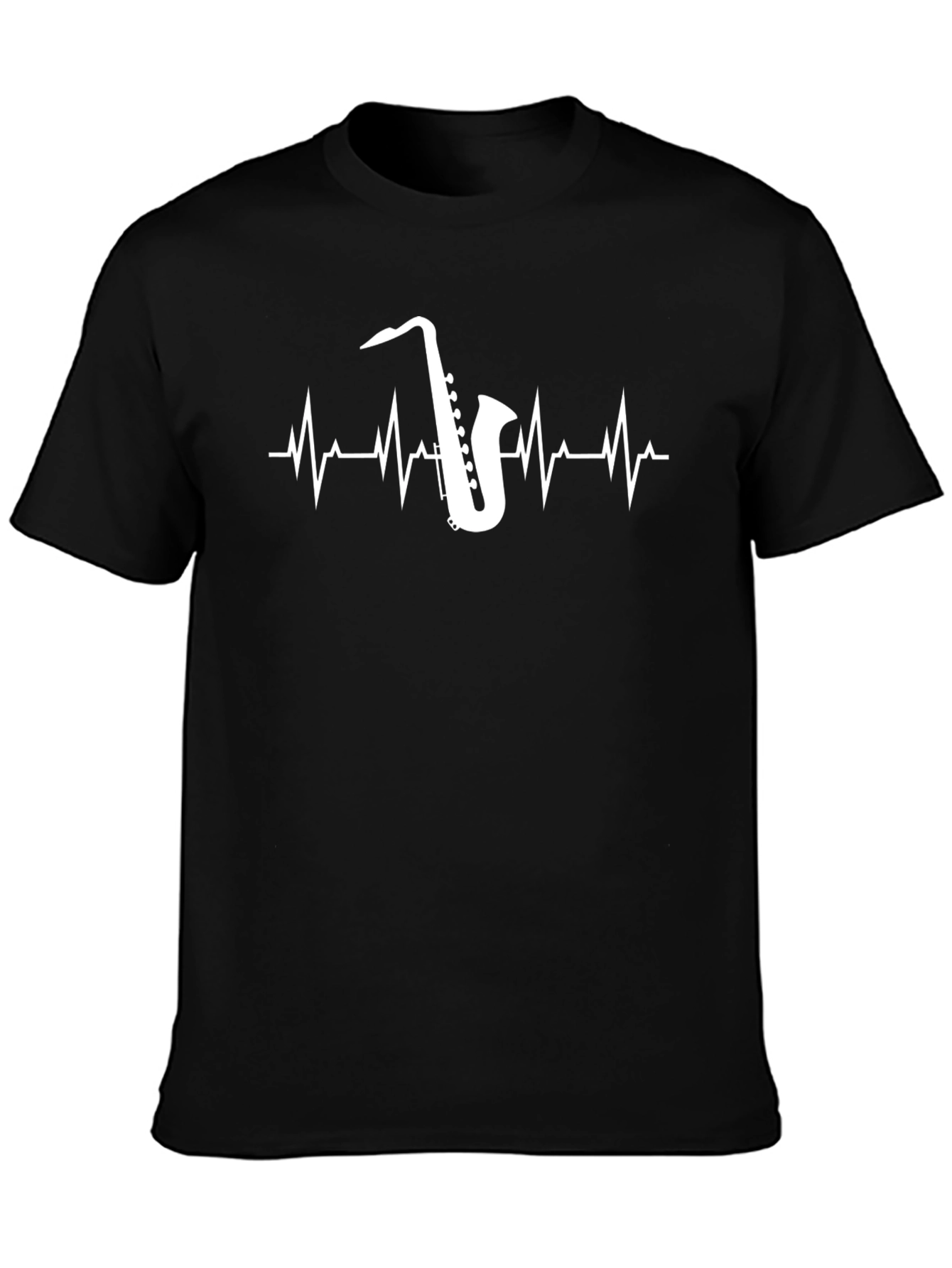 Saxophone Heartbeat T-Shirt - Musicians Tee