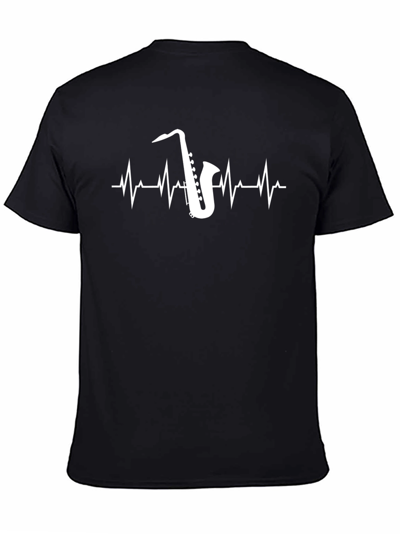 Saxophone Heartbeat T-Shirt - Musicians Tee