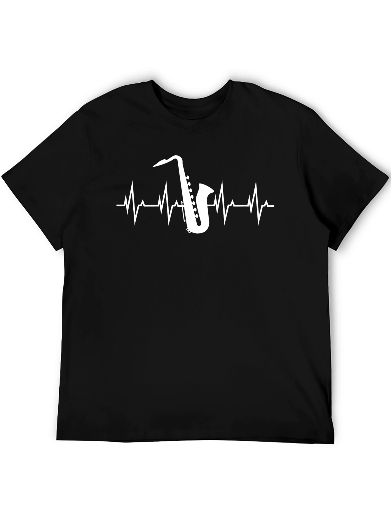 Saxophone Heartbeat T-Shirt - Musicians Tee