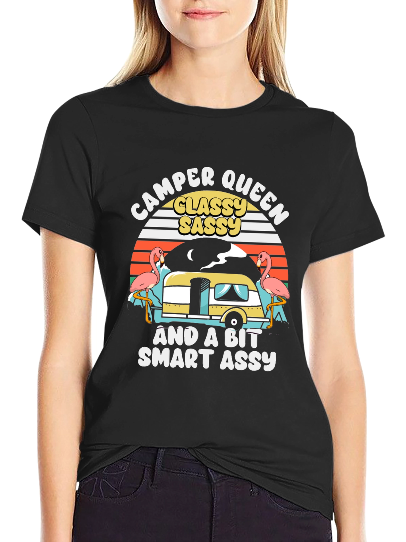 Camper Queen Graphic Tee - Classy Sassy Smart Assy