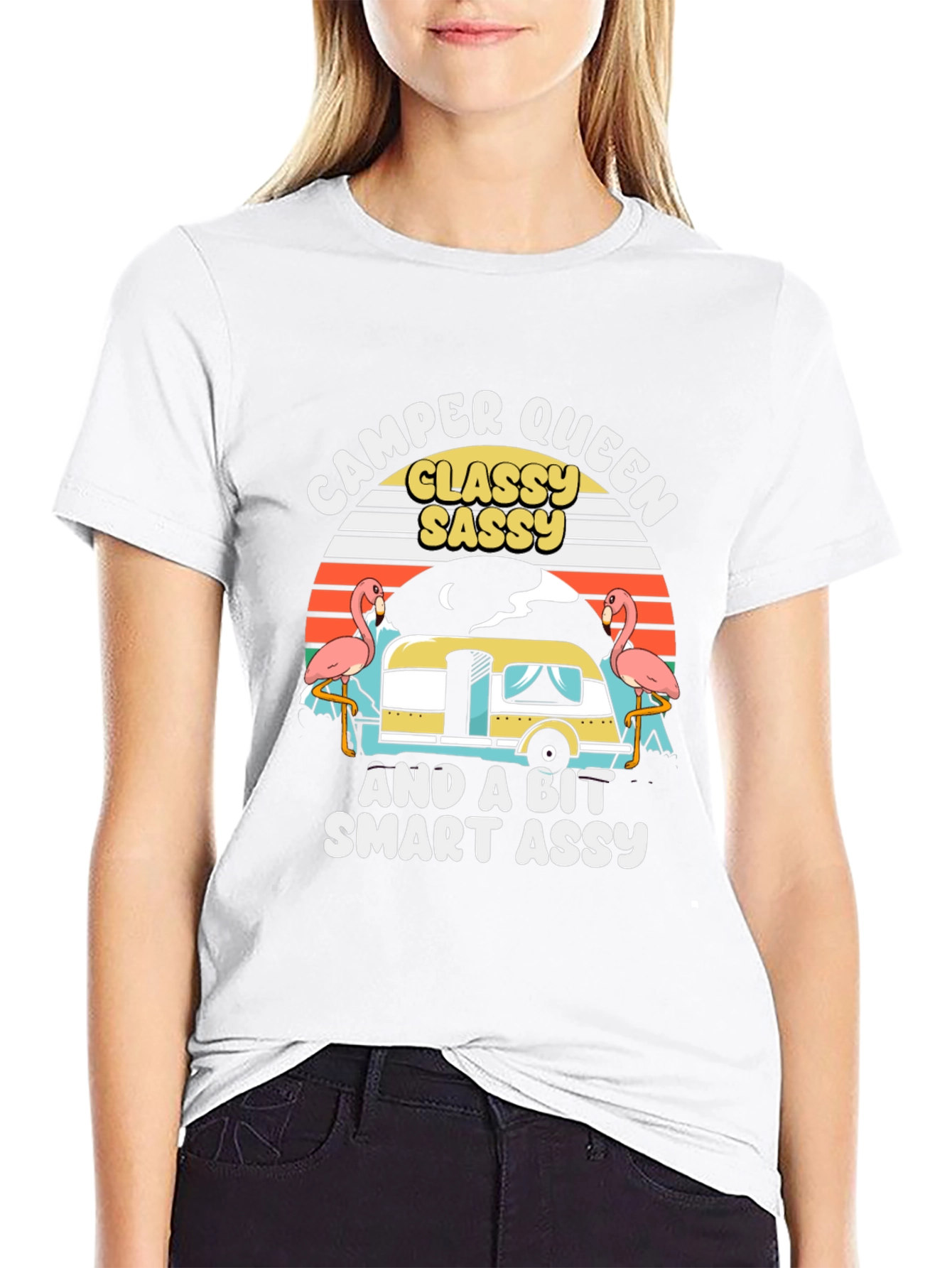 Camper Queen Graphic Tee - Classy Sassy Smart Assy