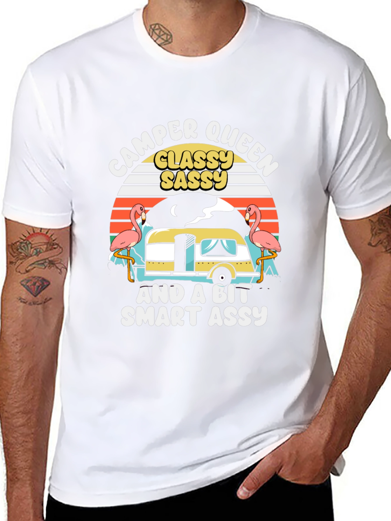 Camper Queen Graphic Tee - Classy Sassy Smart Assy