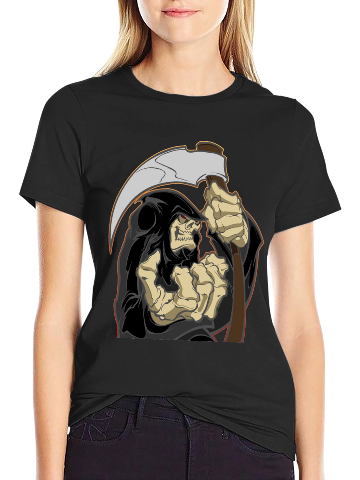 Grim Reaper Graphic T-Shirt - Mens Black Tee
