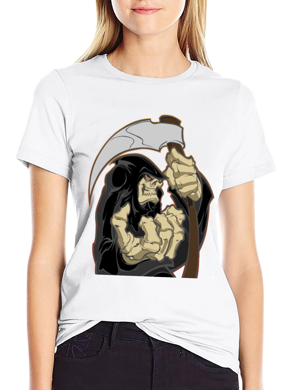 Grim Reaper Graphic T-Shirt - Mens Black Tee