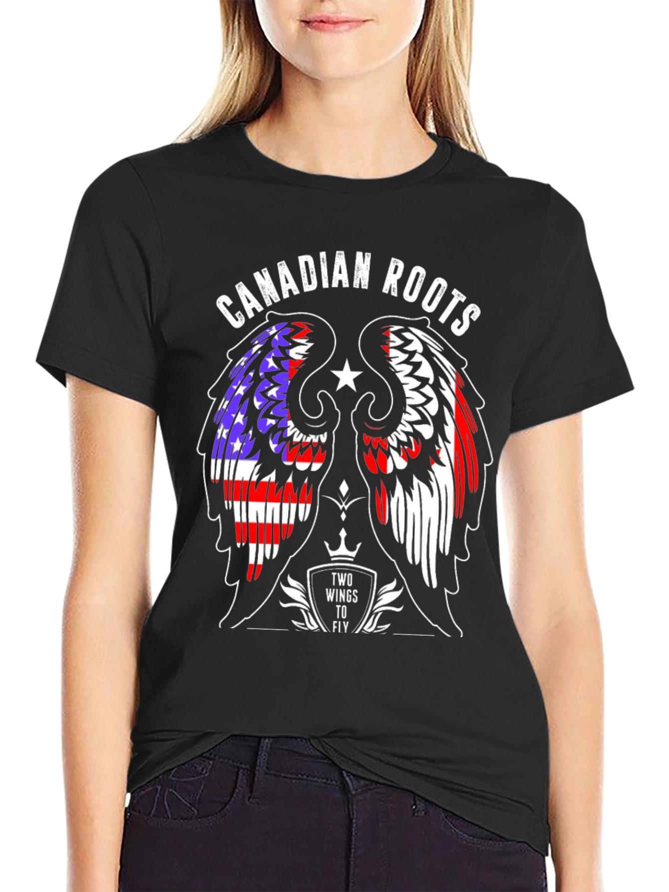 Canadian Roots T-Shirt - Two Wings to Fly