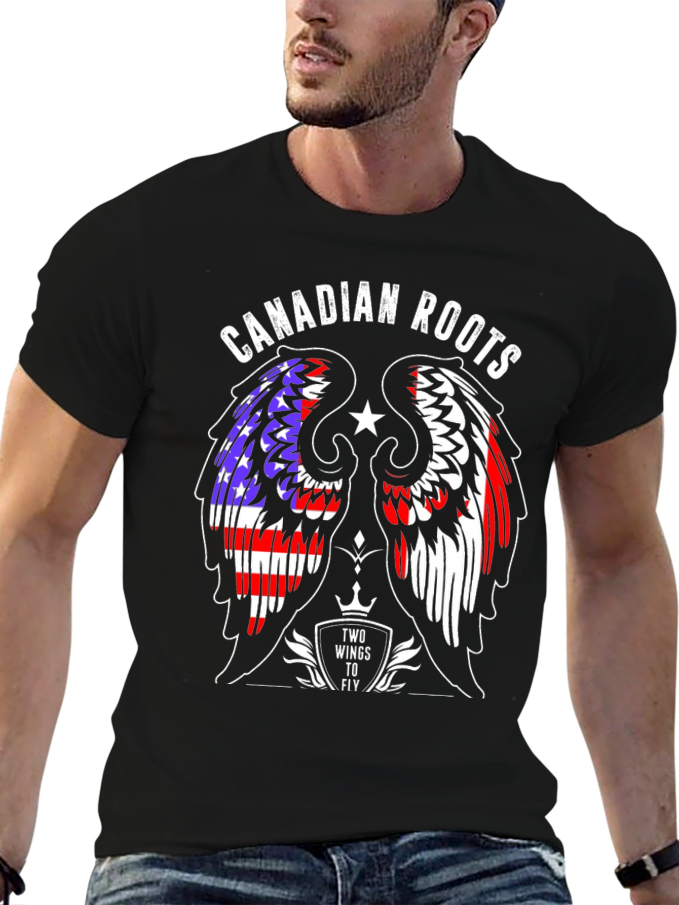 Canadian Roots T-Shirt - Two Wings to Fly