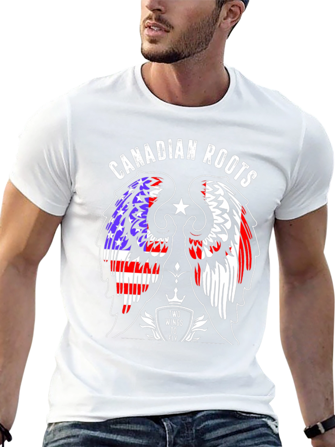 Canadian Roots T-Shirt - Two Wings to Fly
