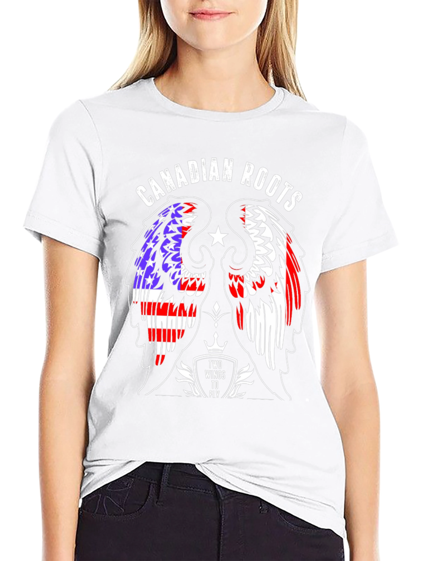 Canadian Roots T-Shirt - Two Wings to Fly