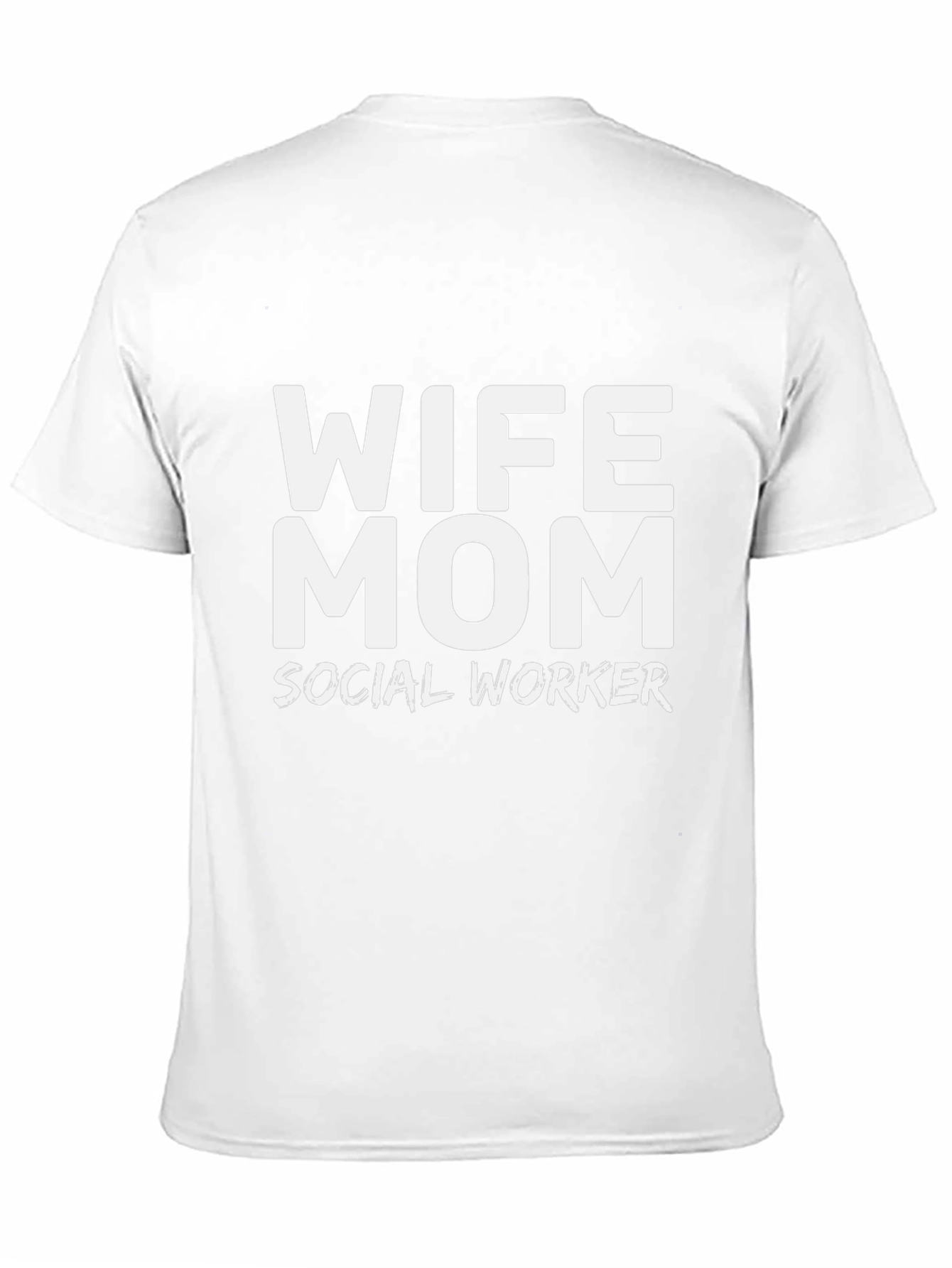 Wife Mom Social Worker Black T-Shirt