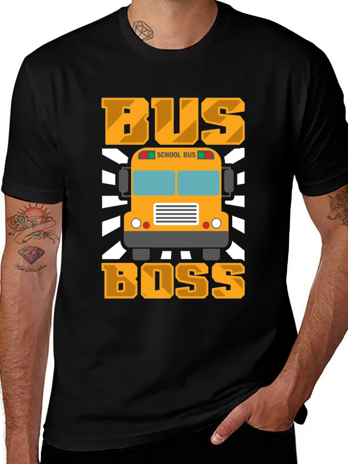 Bus Boss T-Shirt - School Bus Driver Apparel