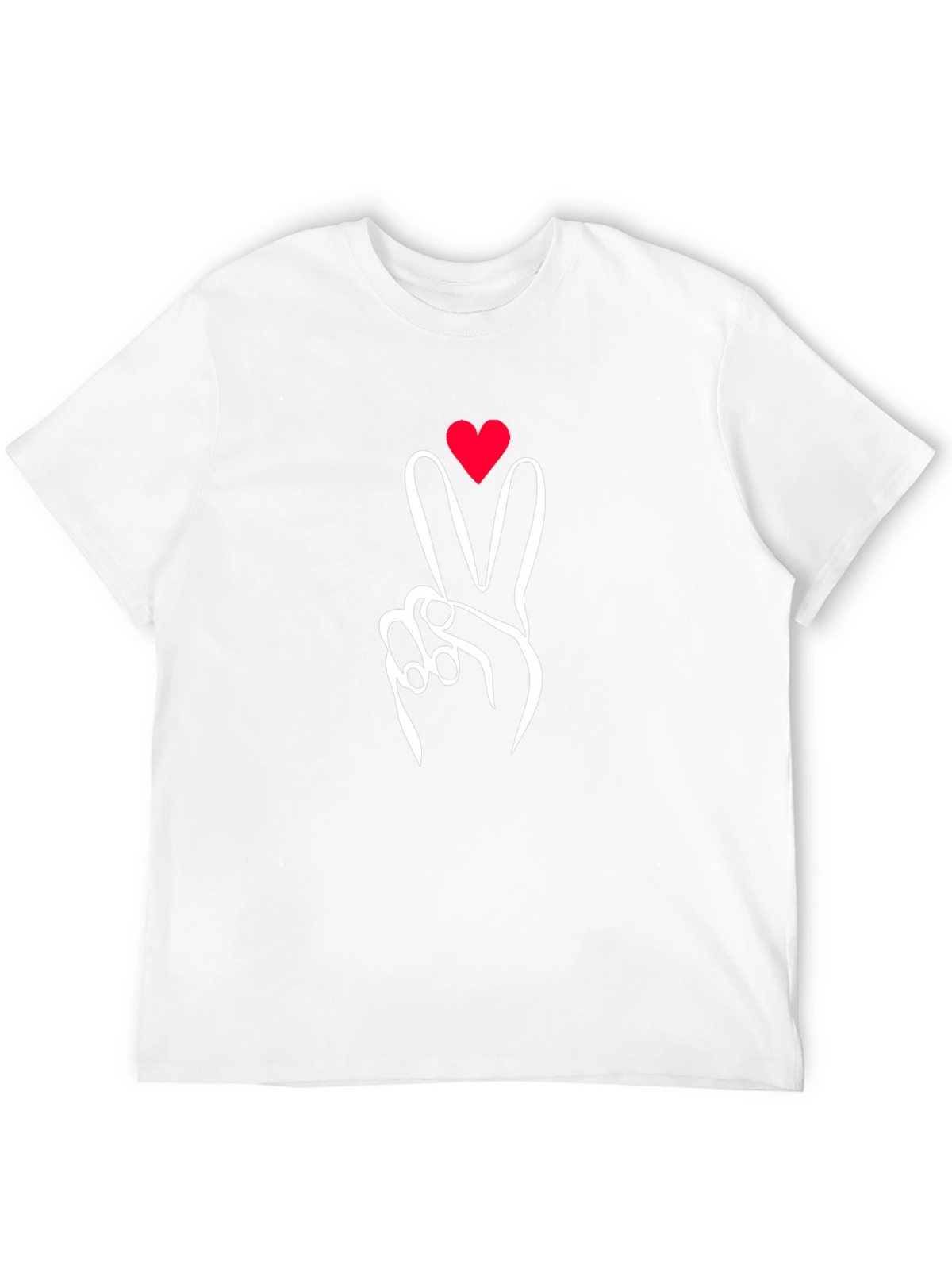 Peace Love Sign Graphic Tee - Black