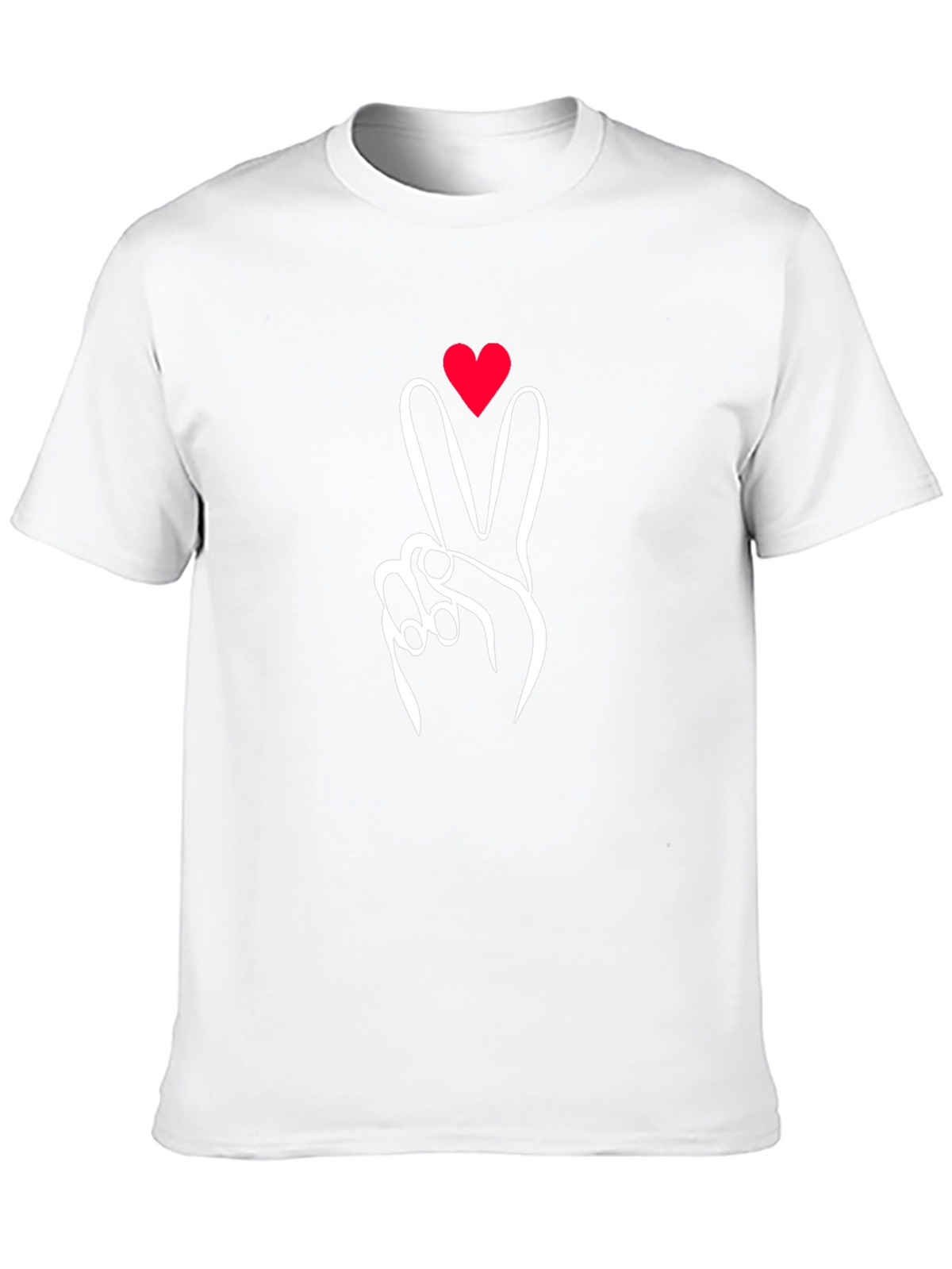 Peace Love Sign Graphic Tee - Black
