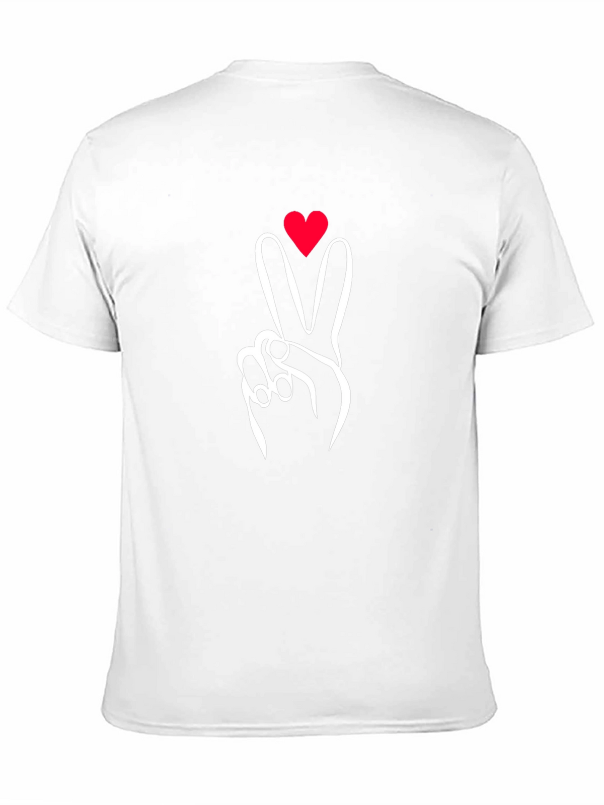 Peace Love Sign Graphic Tee - Black
