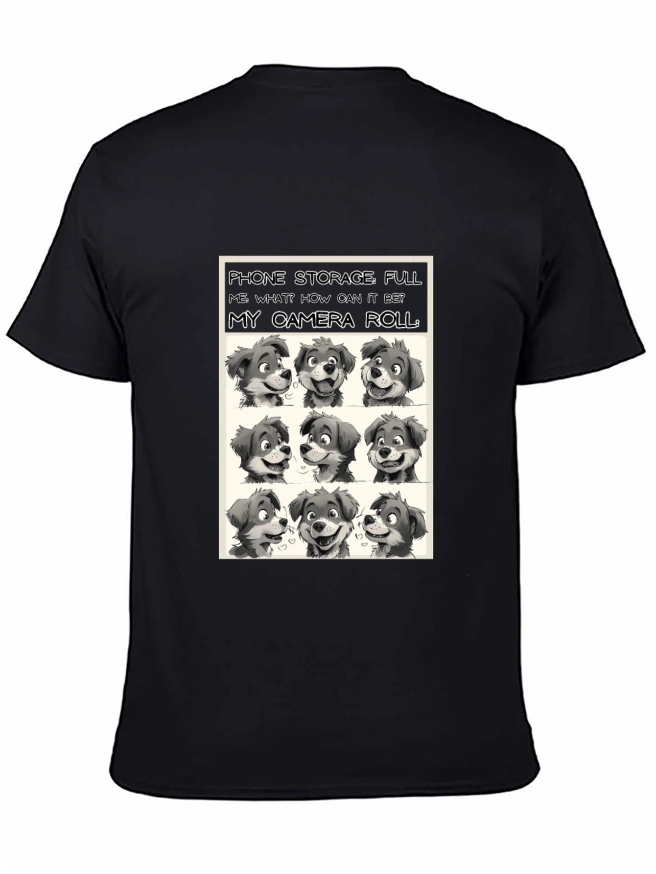 Dog Camera Roll T-Shirt - Funny Pet Lover Tee