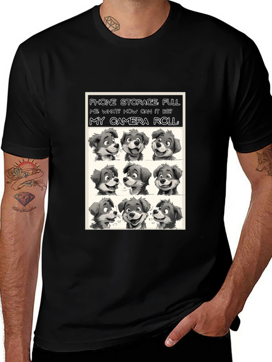 Dog Camera Roll T-Shirt - Funny Pet Lover Tee