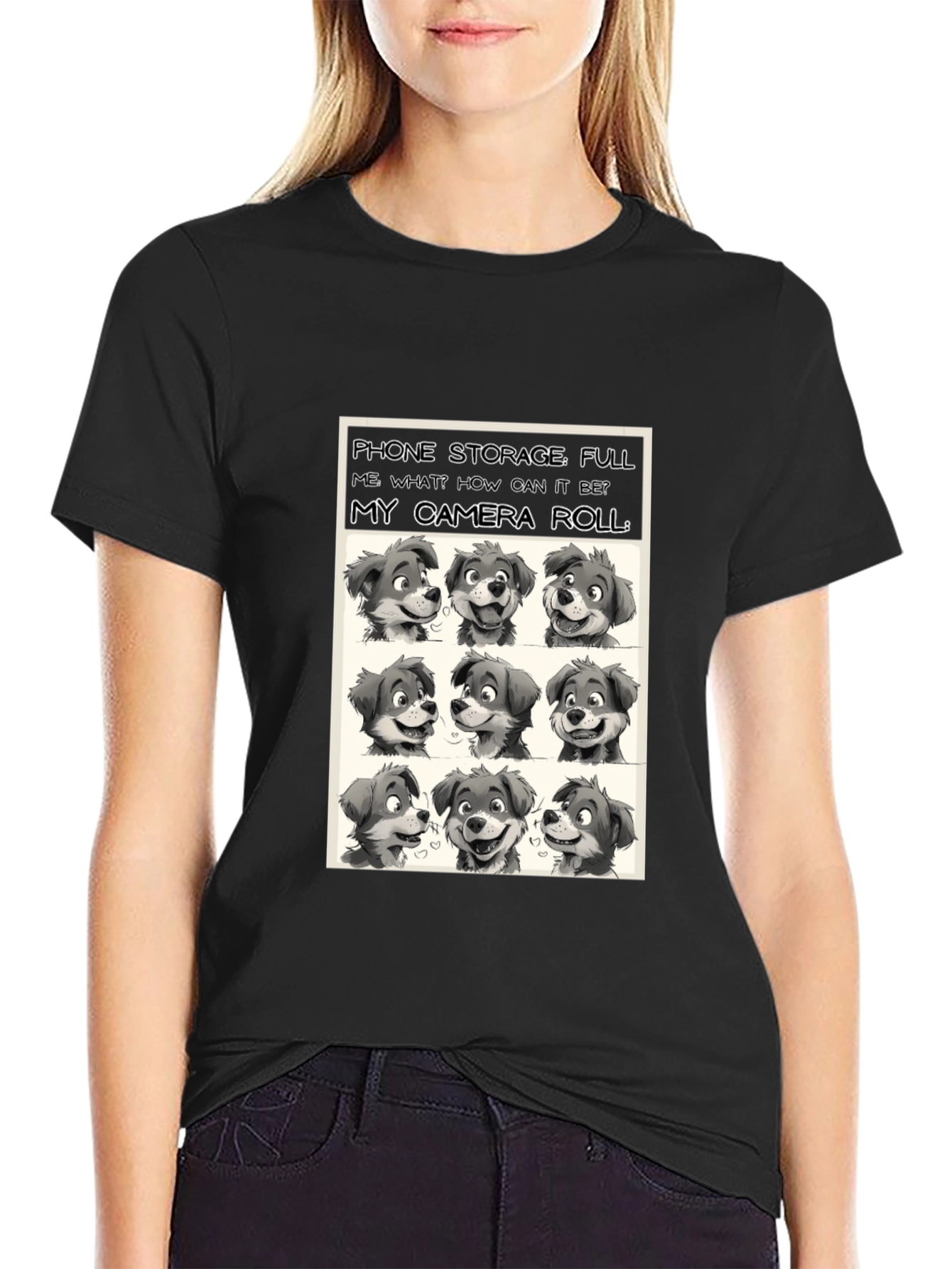 Dog Camera Roll T-Shirt - Funny Pet Lover Tee