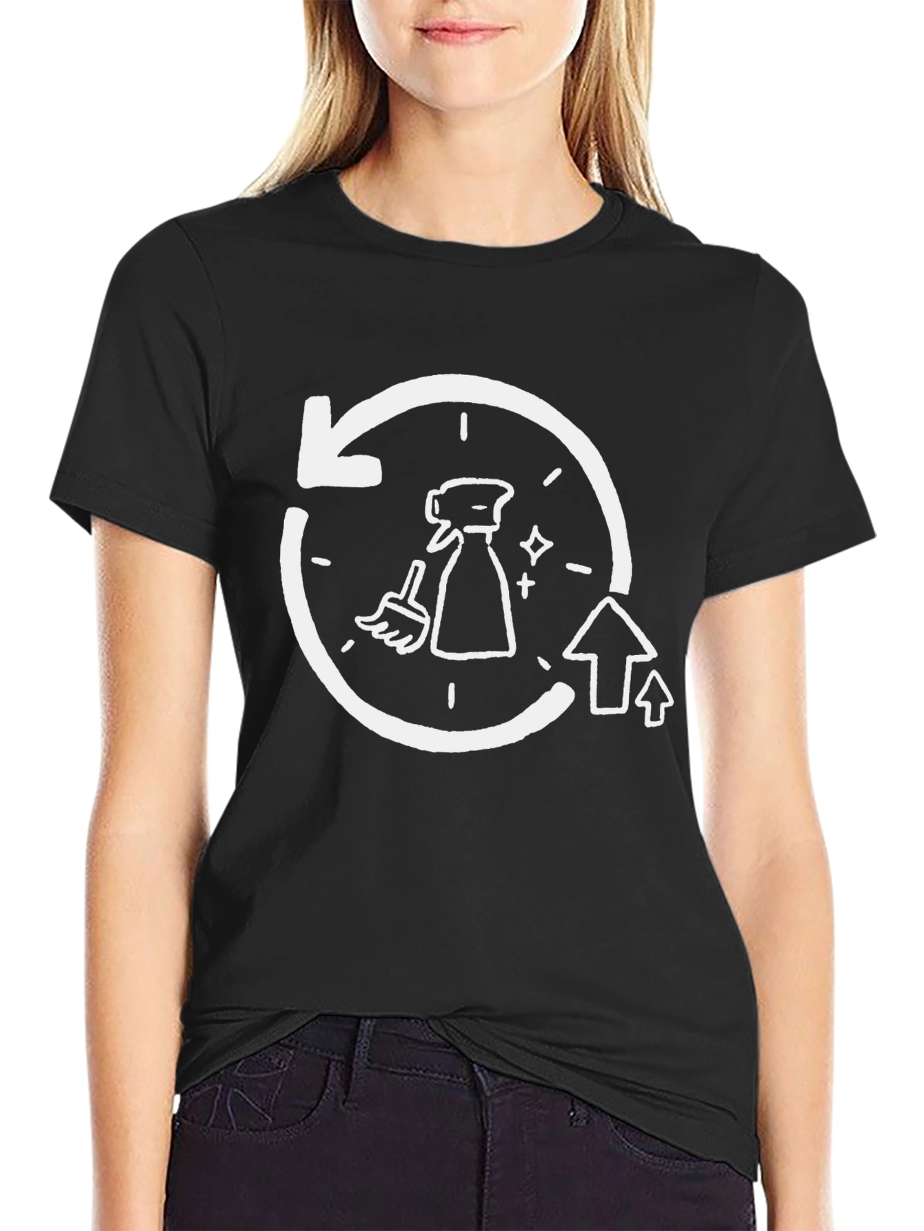 Clean Up Crew Tee - Funny Housekeeping T-Shirt