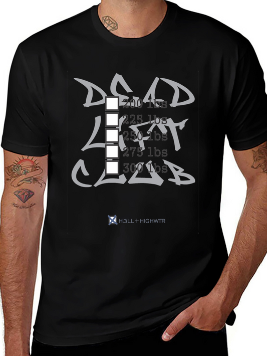 Deadlift Club T-Shirt - Black Weightlifting Tee