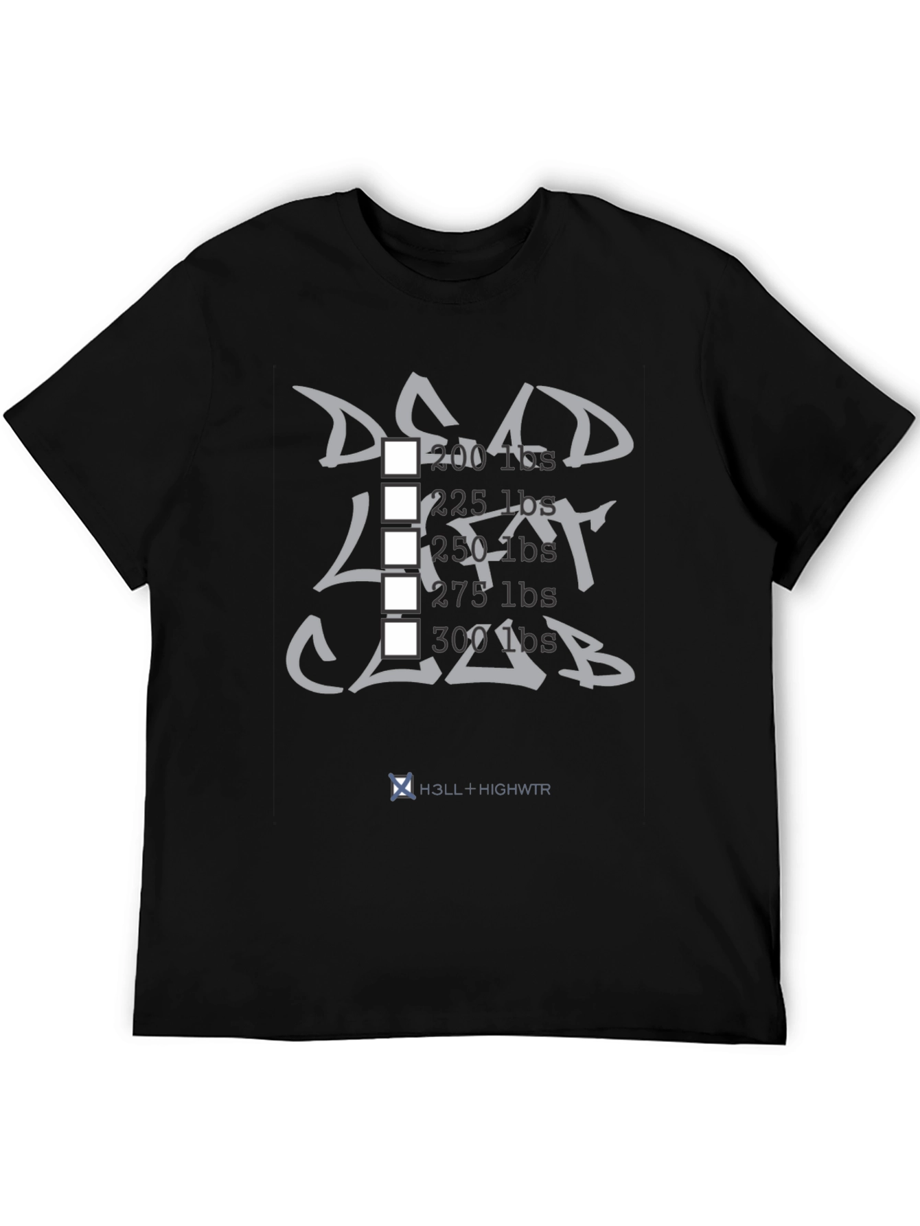 Deadlift Club T-Shirt - Black Weightlifting Tee