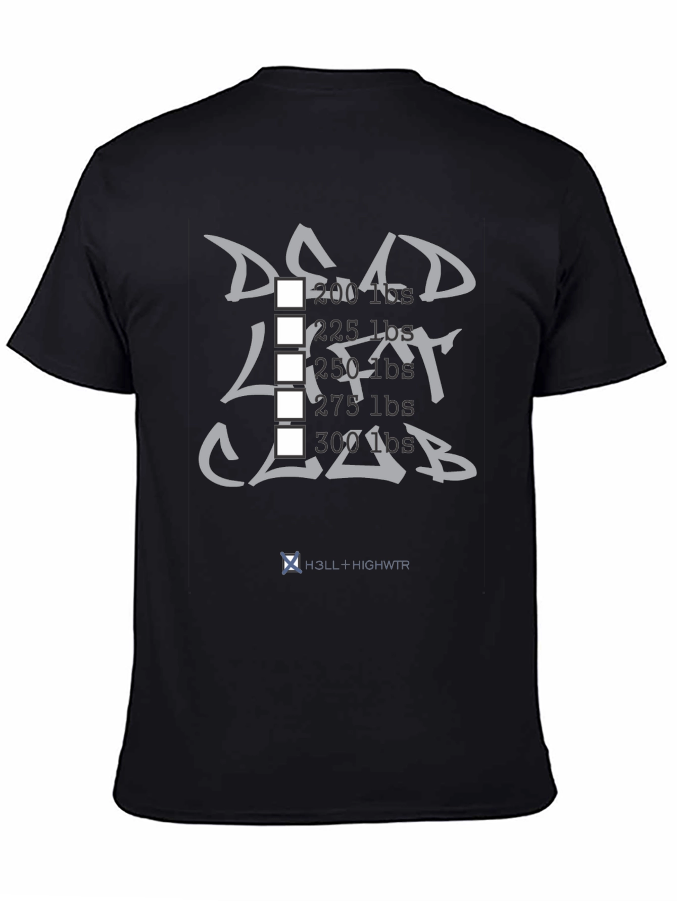 Deadlift Club T-Shirt - Black Weightlifting Tee