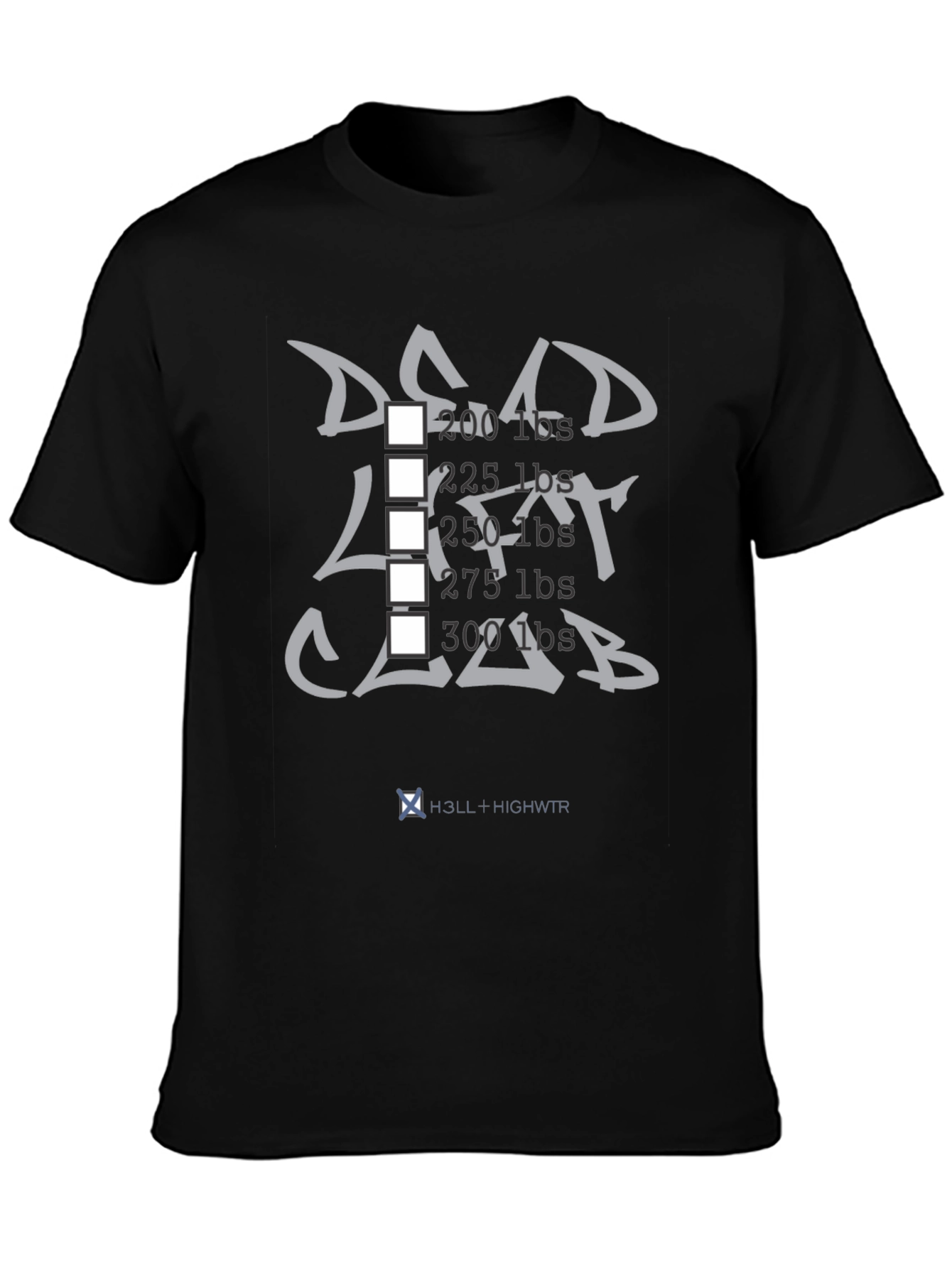 Deadlift Club T-Shirt - Black Weightlifting Tee