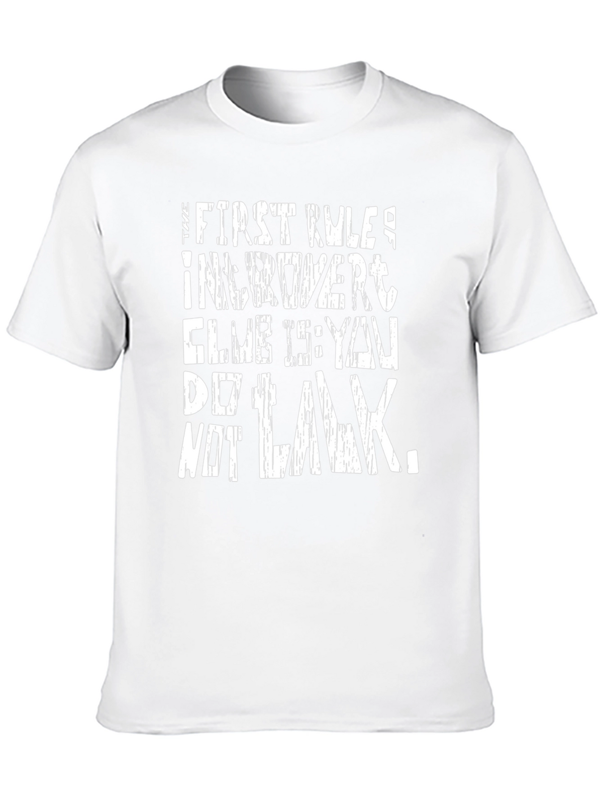 Introvert Club Rule Black Graphic Tee
