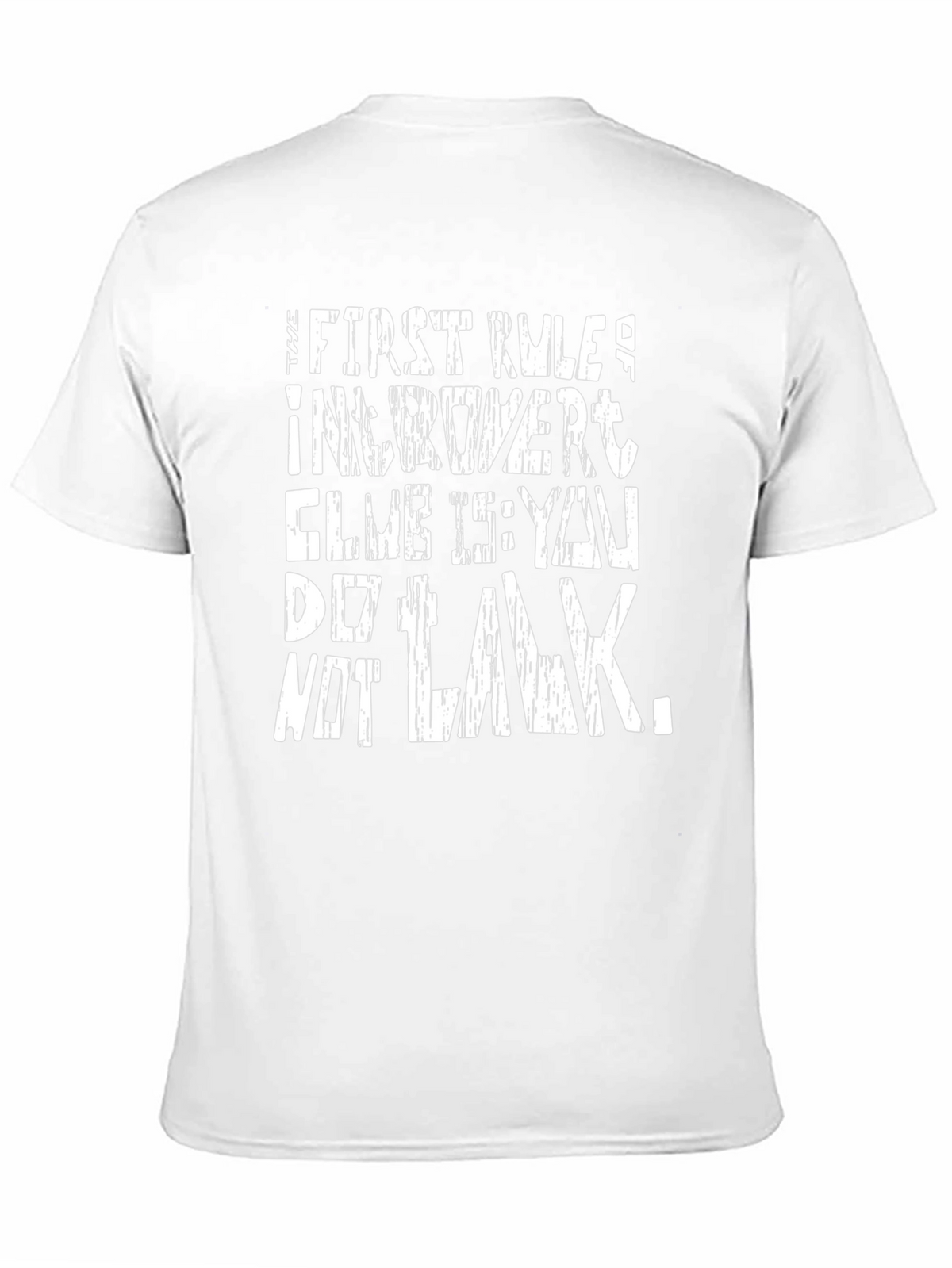 Introvert Club Rule Black Graphic Tee