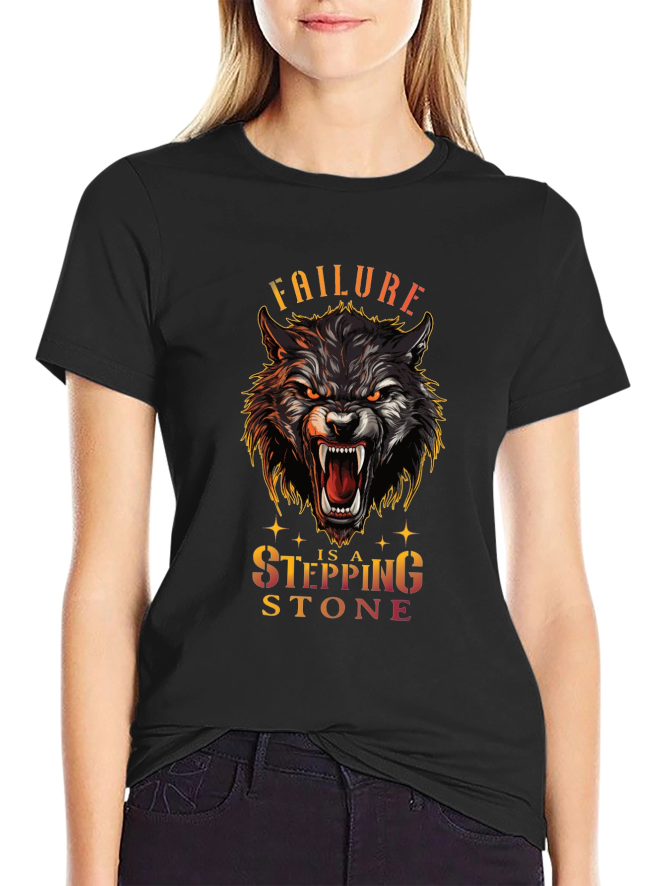 Wolf Stepping Stone Graphic Tee