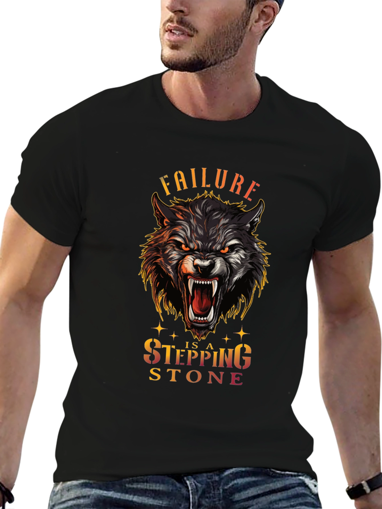 Wolf Stepping Stone Graphic Tee