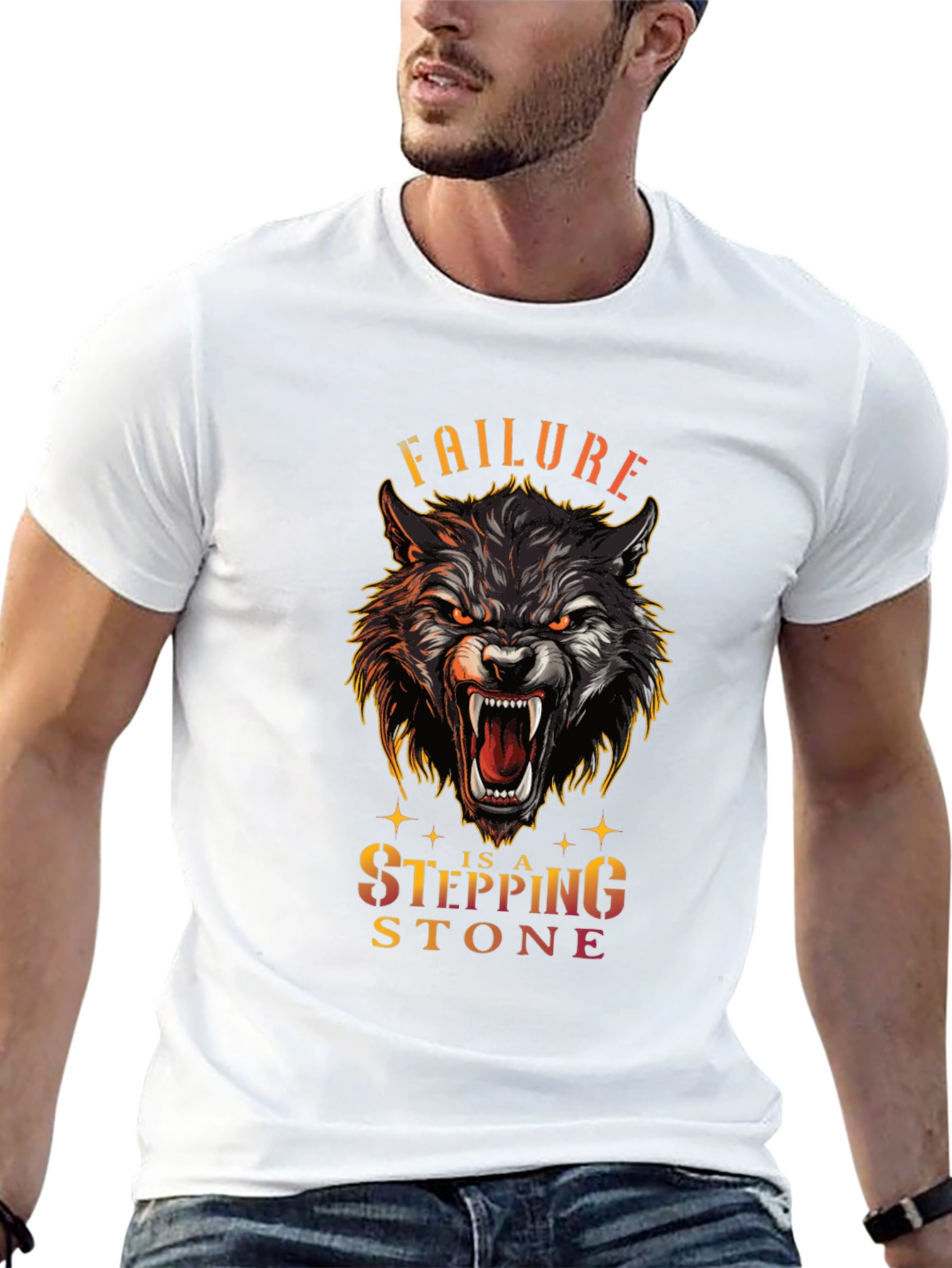Wolf Stepping Stone Graphic Tee