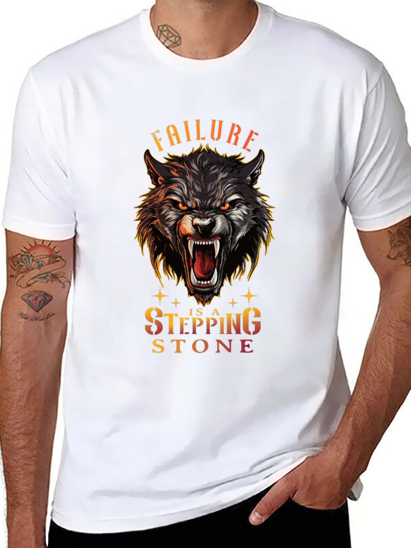 Wolf Stepping Stone Graphic Tee