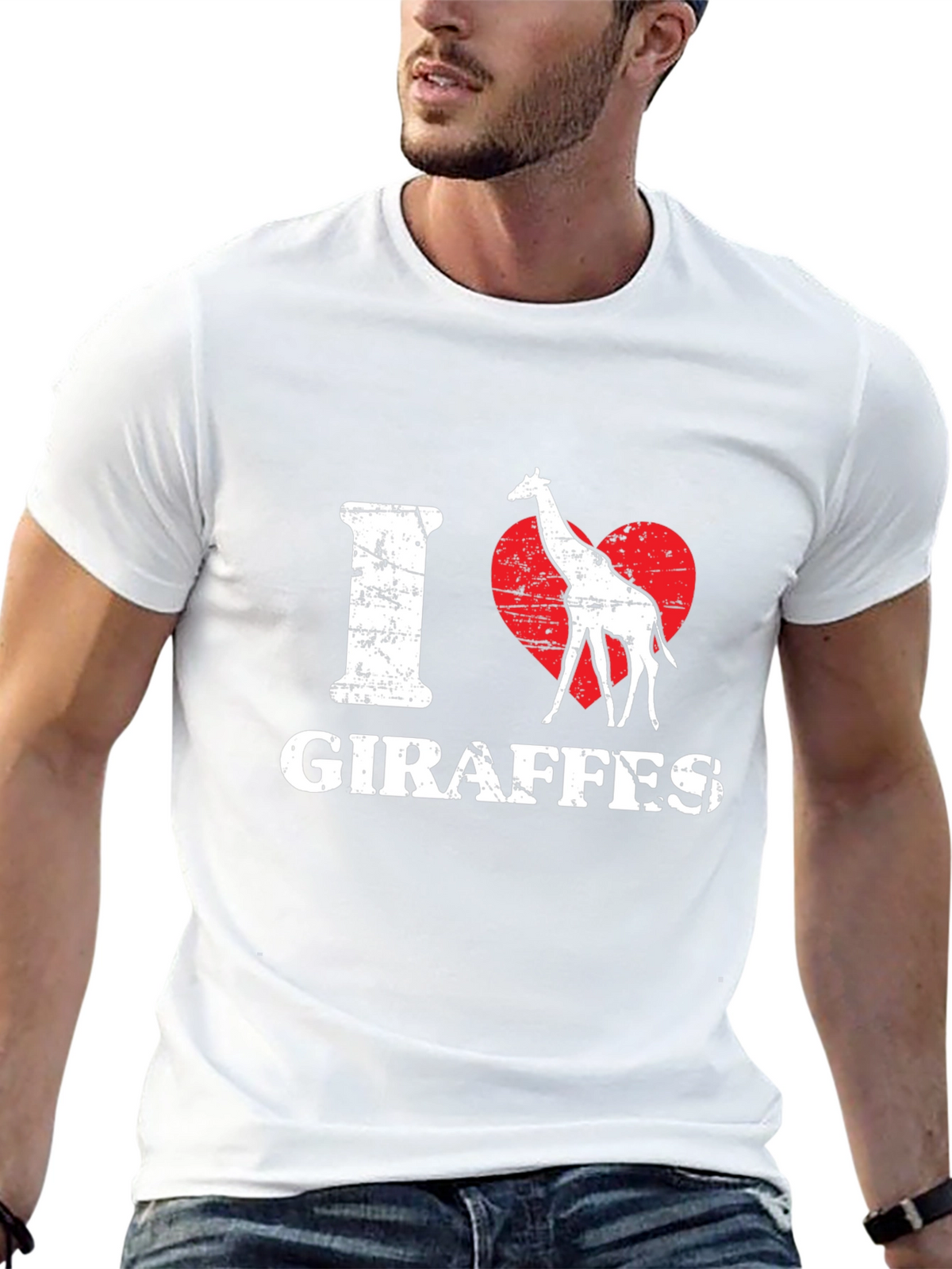 I Heart Giraffes T-Shirt - Unisex Graphic Tee