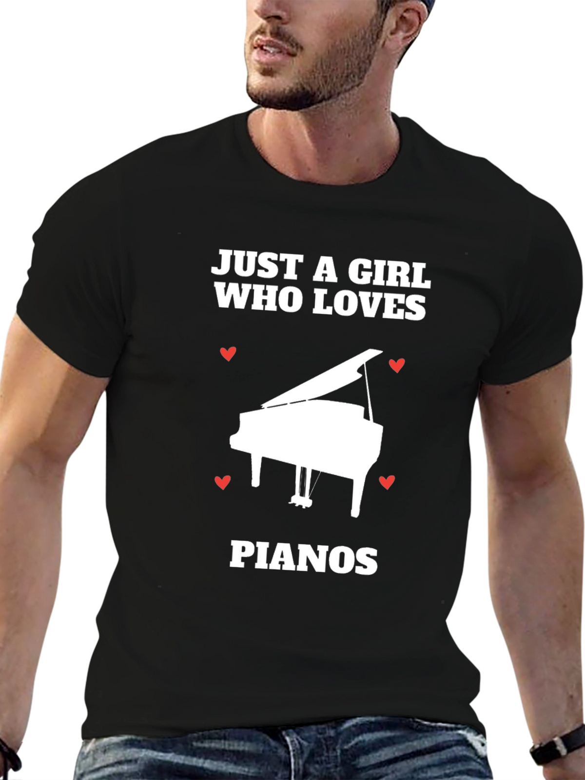 Just A Girl Who Loves Pianos T-Shirt
