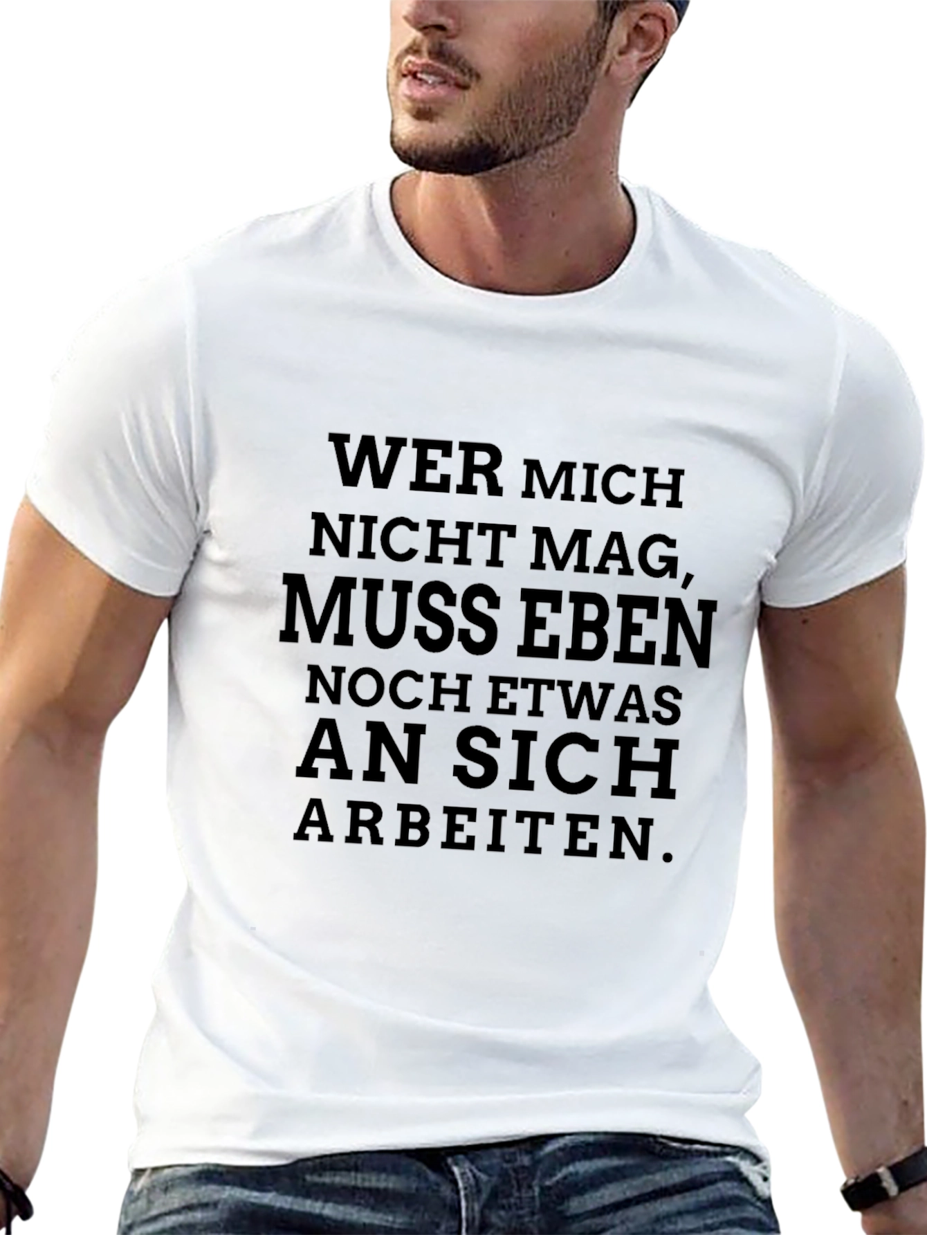 Wer Mich Nicht Mag Funny Black T-Shirt