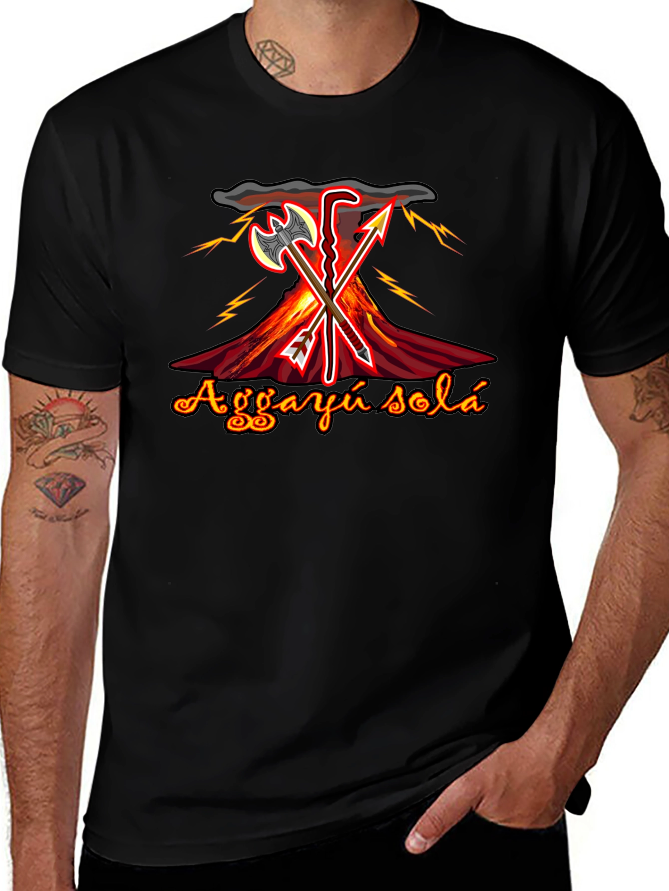 Aggayu Sola T-Shirt Black