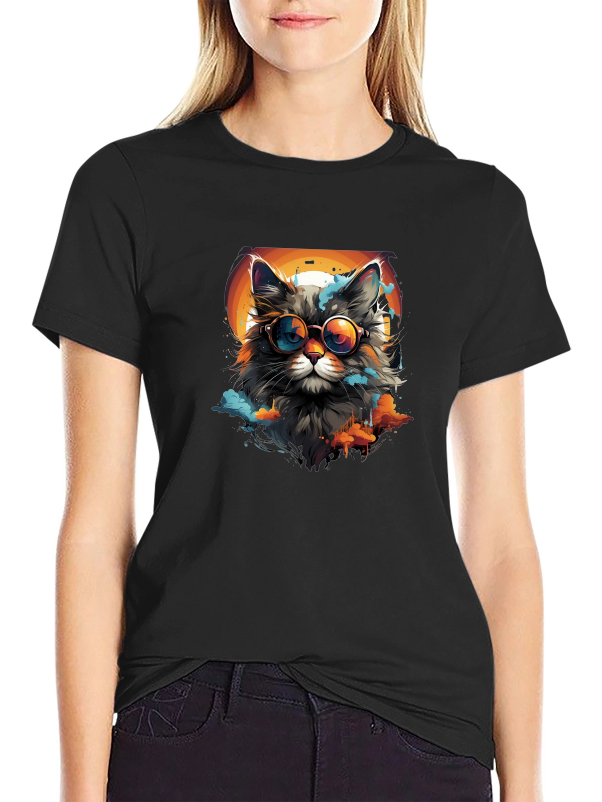 Cool Cat Graphic Tee